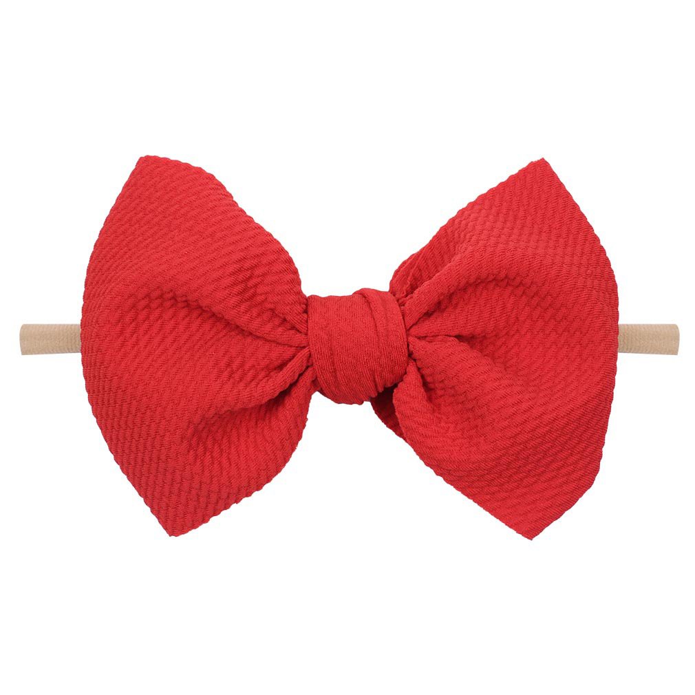 Children's Bow Headband & Hairband Set – Soft Waffle Fabric Hair Accessories for Girls | 8 Colors