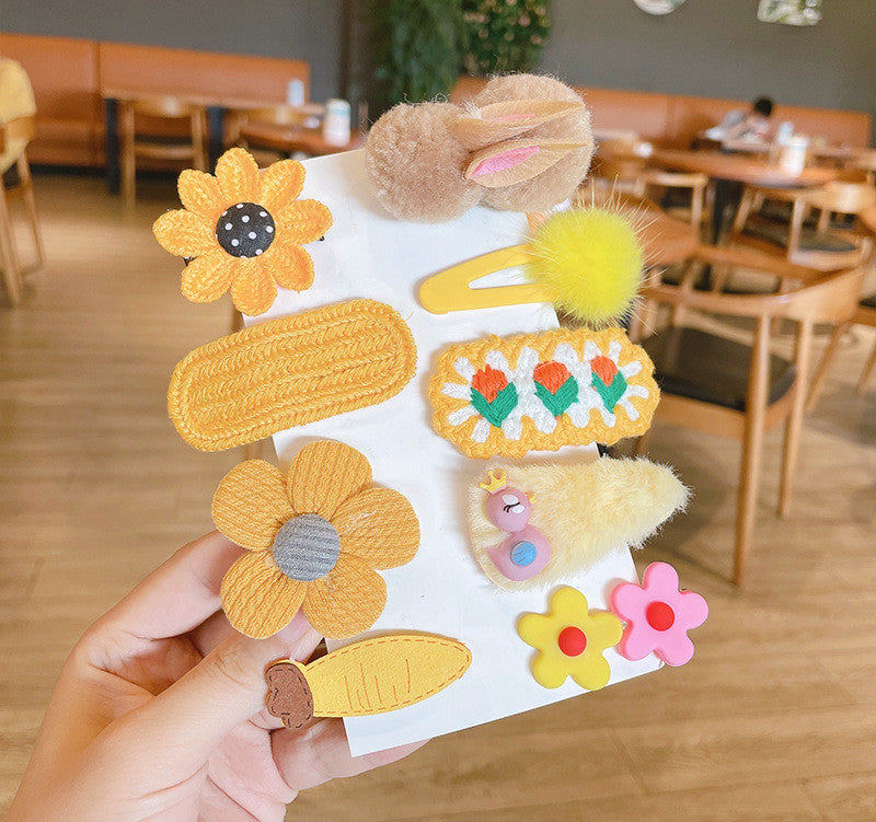 Cute Bunny Hairpin for Girls – Soft Fabric Hair Clip | Kids Hair Accessories