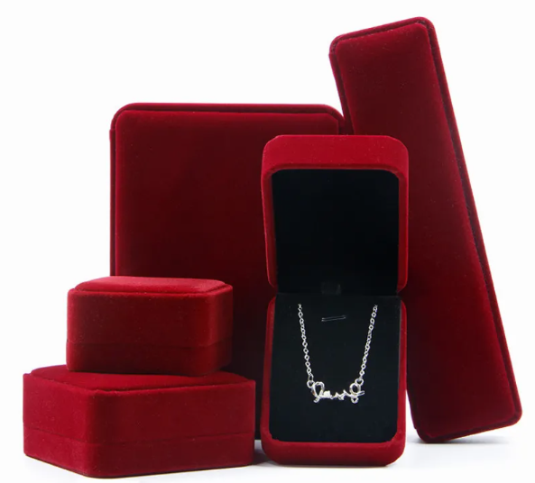 Flannel Jewelry Gift Box – Elegant Storage & Gift Box for Rings, Earrings & Pendants