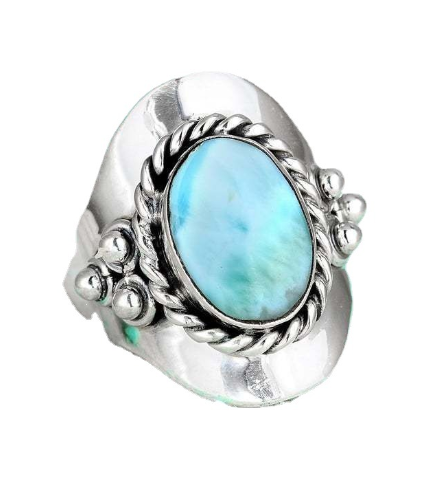 Emerald Green Bohemian Statement Ring – Boho Geometric Ring | Sizes 6–12