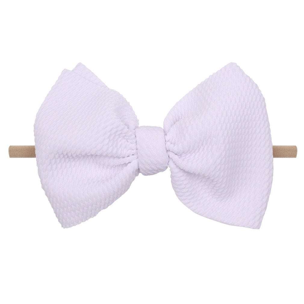 Children's Bow Headband & Hairband Set – Soft Waffle Fabric Hair Accessories for Girls | 8 Colors