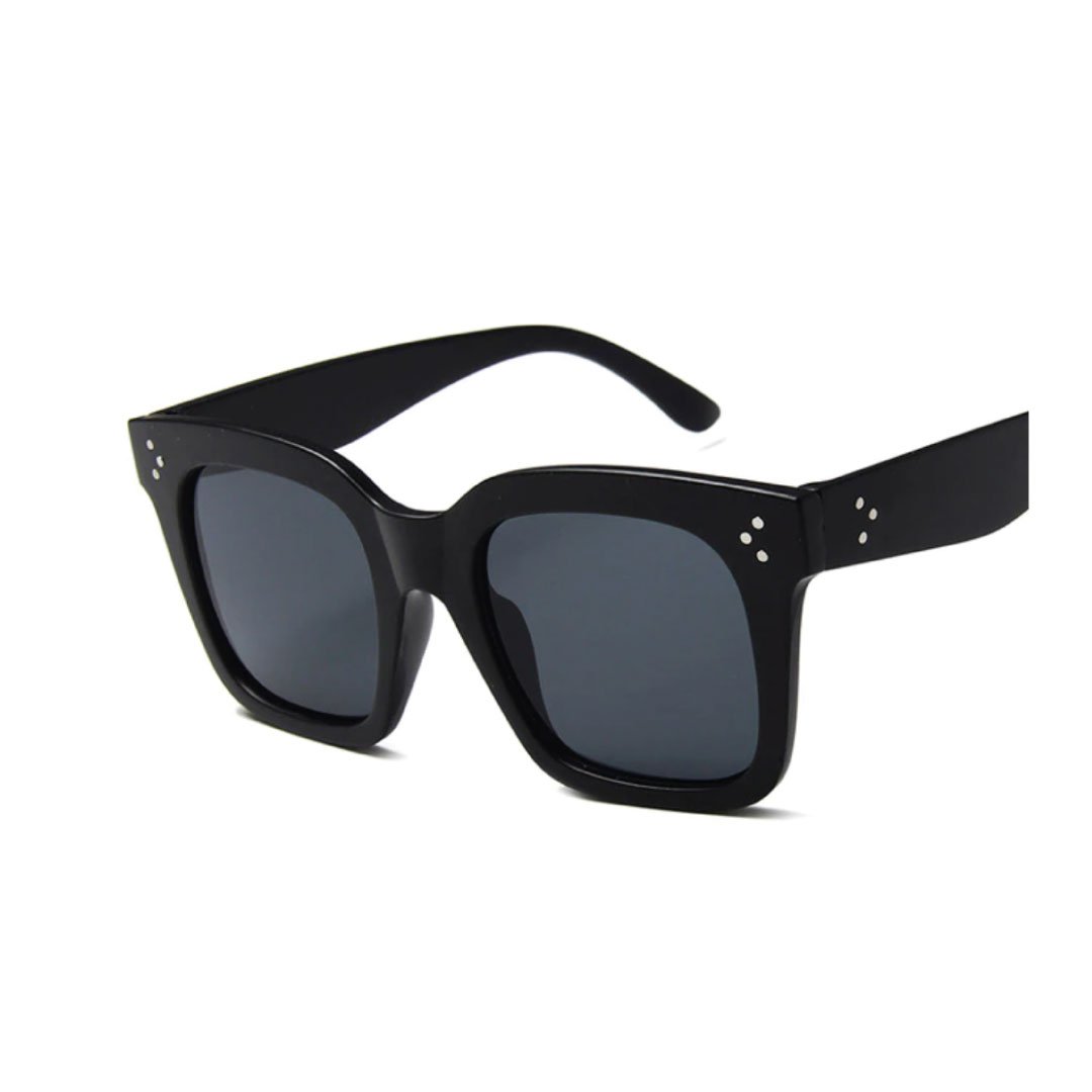 Adele Square Sunglasses – Minimalist UV400 Everyday Shades | Brown & Black