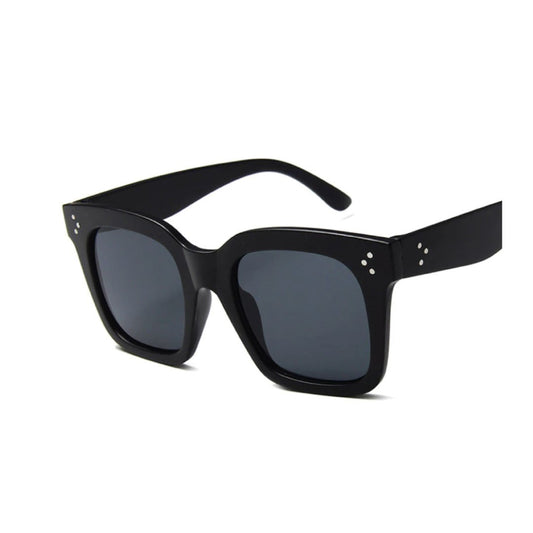 Adele Square Sunglasses – Minimalist UV400 Everyday Shades | Brown & Black