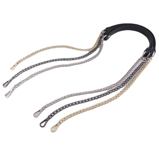 NK Chain & Leather Crossbody Bag Strap – 120cm
