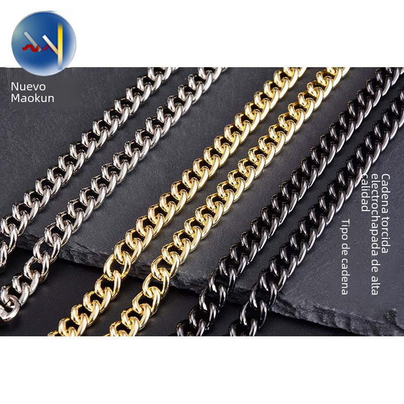 NK Chain & Leather Crossbody Bag Strap – 120cm