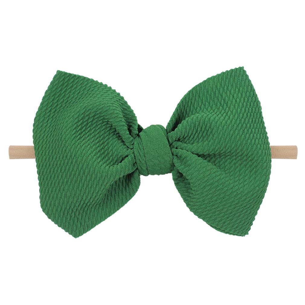 Children's Bow Headband & Hairband Set – Soft Waffle Fabric Hair Accessories for Girls | 8 Colors
