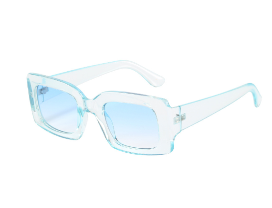 Rectangle Sunglasses for Women – UV400 Bold Frames | Leopard, Red & Black