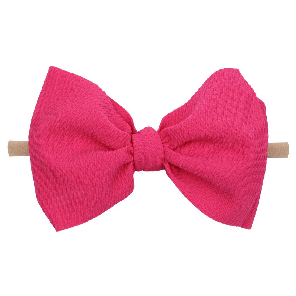 Children's Bow Headband & Hairband Set – Soft Waffle Fabric Hair Accessories for Girls | 8 Colors