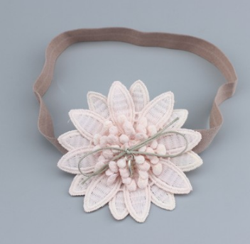 Children's Flower Hair Band – Soft Kids Headband in Pink & White | Gift for Girls
