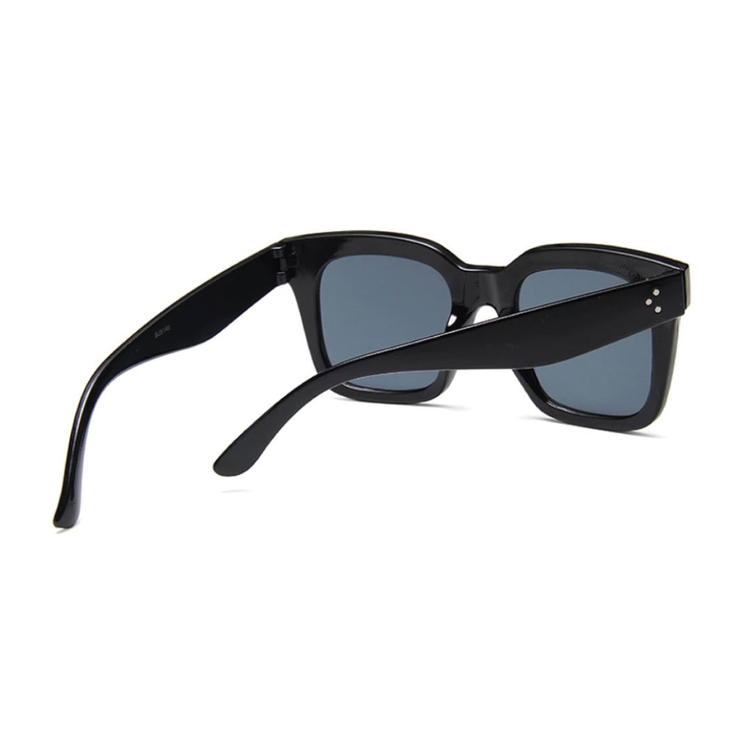 Adele Square Sunglasses – Minimalist UV400 Everyday Shades | Brown & Black