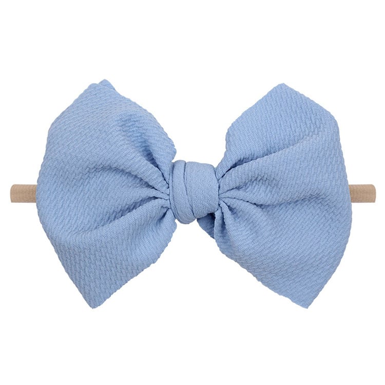 Children's Bow Headband & Hairband Set – Soft Waffle Fabric Hair Accessories for Girls | 8 Colors