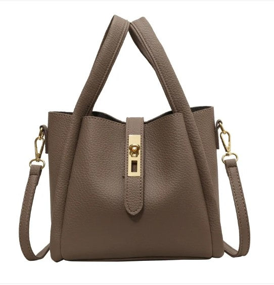 Retro Textured Bucket Bag – Shoulder & Crossbody