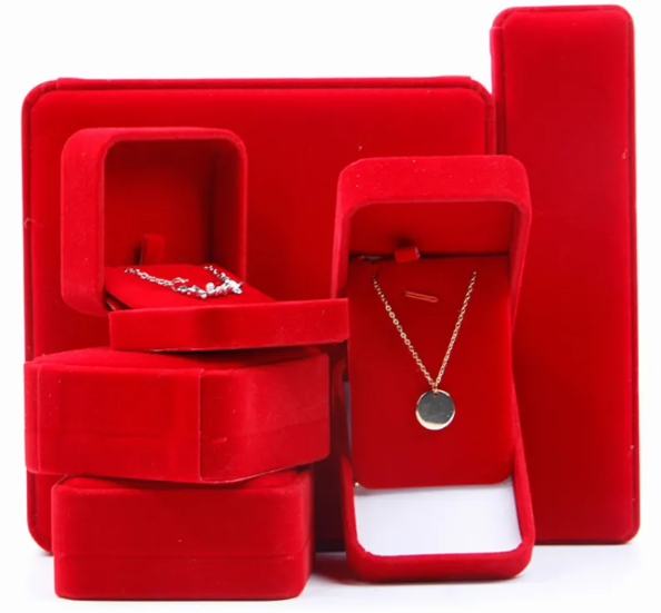 Flannel Jewelry Gift Box – Elegant Storage & Gift Box for Rings, Earrings & Pendants