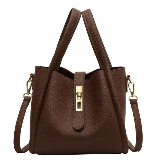 Retro Textured Bucket Bag – Shoulder & Crossbody