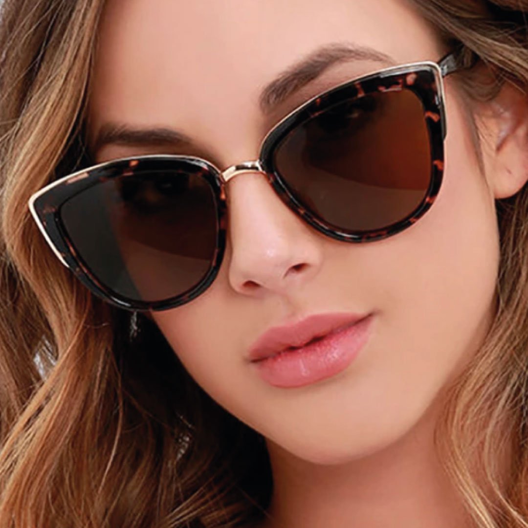 Abby Cat Eye Sunglasses – Retro Old Hollywood UV400 Frames for Women