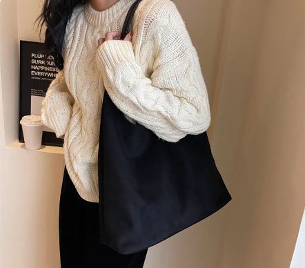 Retro Suede Shoulder Bag – Large Capacity