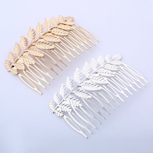 Baroque Leaf Headdress for Women – Wedding Hair Accessory | Gold, Rose Gold & Silver