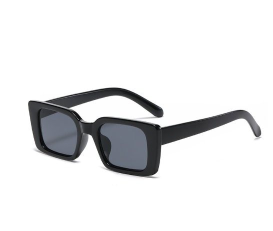 Rectangle Sunglasses for Women – UV400 Bold Frames | Leopard, Red & Black