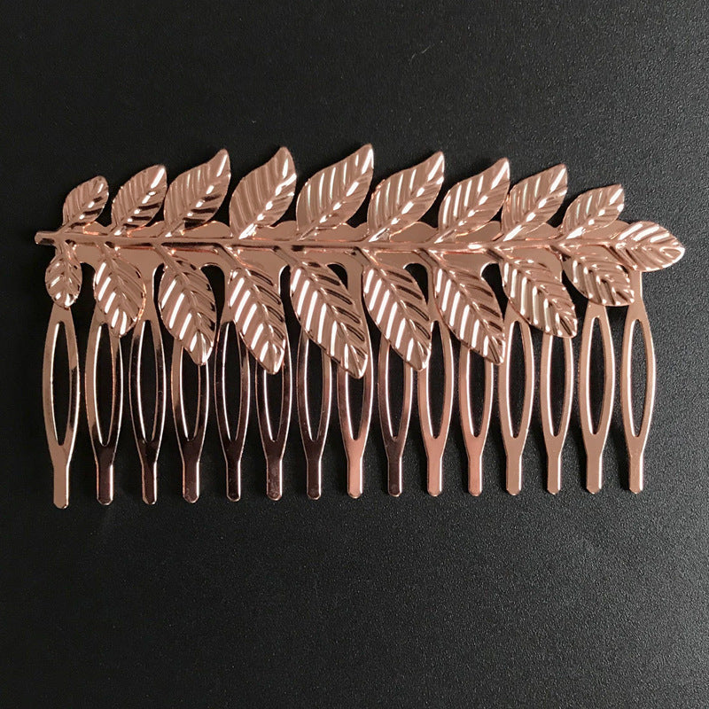 Baroque Leaf Headdress for Women – Wedding Hair Accessory | Gold, Rose Gold & Silver
